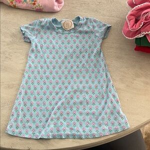 The Beaufort Bonnet Company Blue and Pink Kids Dress